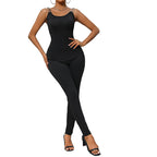 Damen Figurbetontes Jumpsuit mit eleganten Schulterdetails R&B