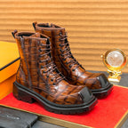 Damen robuste und stylishe Stiefel mit Reißverschluss R&B