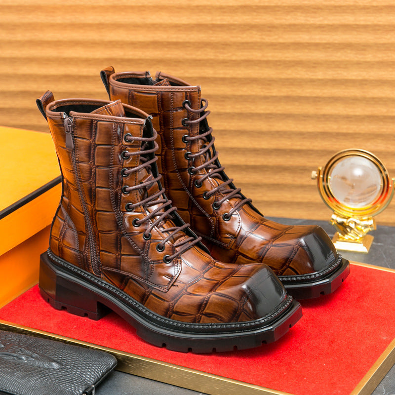 Damen robuste und stylishe Stiefel mit Reißverschluss R&B