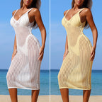 Damen Elegantes Häkelkleid mit figurbetontem Schnitt EB
