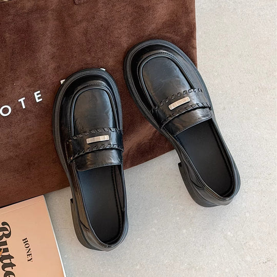 Damen modische Mokassins mit eleganten Ziernähten und bequemer Sohle R&B