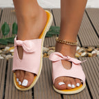 Damen Slipper mit dekorativem Schleifen-Detail und komfortabler Innensohle R&B