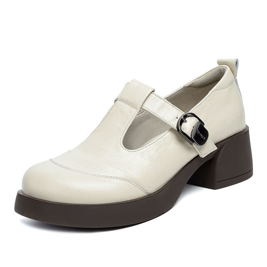 Damen Halbschuhe mit modischem Riemchen und atmungsaktiver Lochoptik R&B