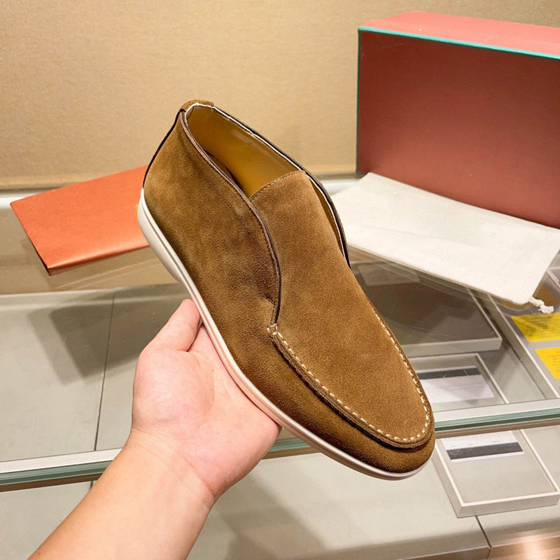 Damen Mokassin Slip-Ons aus hochwertigem Wildleder R&B