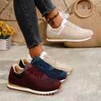 Damen Sportliche Freizeitsneaker mit atmungsaktivem Obermaterial und rutschfester Sohle R&B