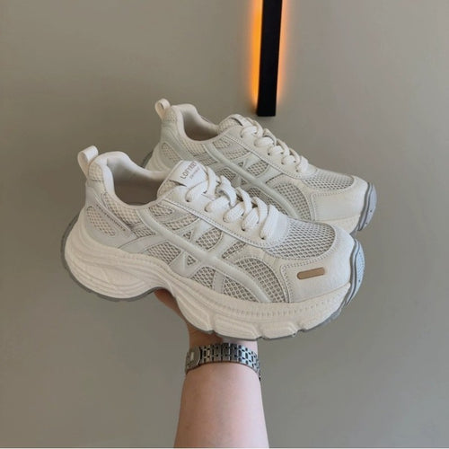 Damen Sportliche Sneaker mit atmungsaktivem Mesh-Obermaterial und rutschfester Sohle R&B