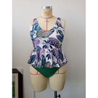 Damen tankini mit floralem Design und schmeichelndem Schnitt R&B