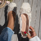 Damen Elegante Spitzenschuhe mit floraler Applikation und komfortablem Innenfutter R&B