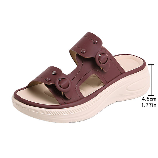 Damen bequeme und stylische Sandalen mit verstellbaren Riemen R&B
