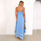 Damen Maxikleid mit eleganten Rüschendetails R&B