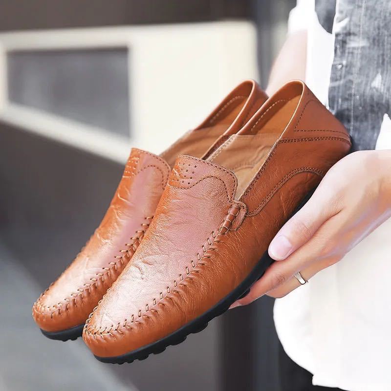 Damen Elegante Mokassins mit handgenähter Verarbeitung und rutschfester Sohle