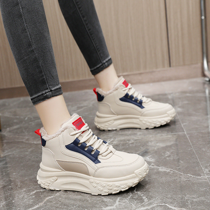 Damen Hohe Sneakers mit kuscheligem Innenfutter und robustem Sohlenprofil R&B