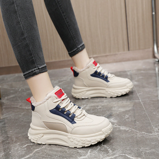Damen Hohe Sneakers mit kuscheligem Innenfutter und robustem Sohlenprofil R&B