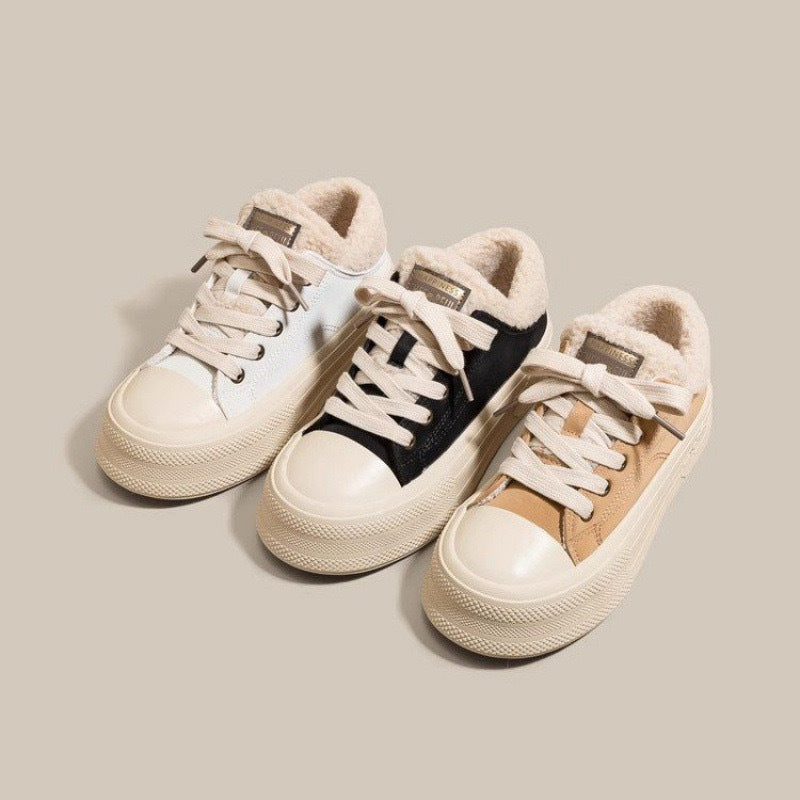Damen Winterliche Sneaker mit kuscheligem Futter und rutschfester Sohle