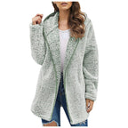 Damen kuschelige Fleecejacke mit weitem Schnitt und hochwertiger Verarbeitung R&B