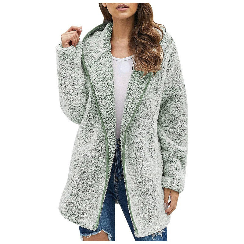 Damen kuschelige Fleecejacke mit weitem Schnitt und hochwertiger Verarbeitung R&B