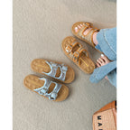 Damen Clogs mit elegantem Doppelschnallen-Design und komfortablem Fußbett