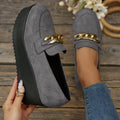 Damen Mokassins mit modischem Ketten-Detail R&B