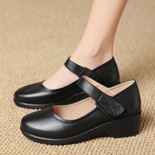 Damen Mary Jane Schuhe mit bequemem Blockabsatz und verstellbarem Riemen R&B