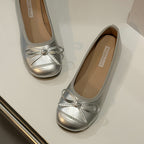 Damen Ballerina-Schuhe mit elegantem Schleifendetail R&B