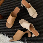 Damen Bequeme Mules mit stylishen Blockabsätzen R&B