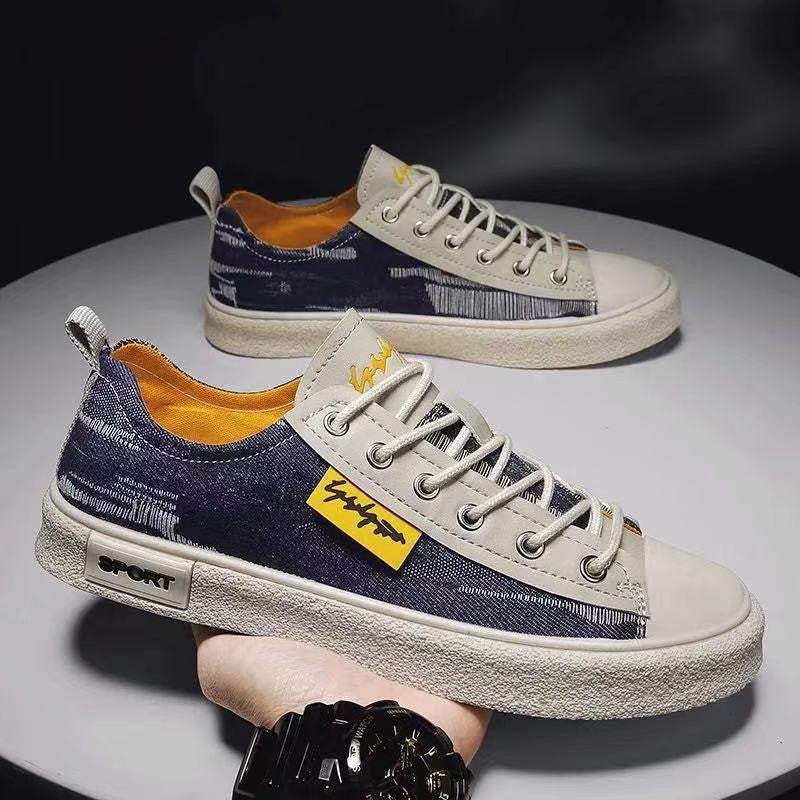 Damen Sportliche Canvas-Sneaker mit atmungsaktiver Zehenkappe und flexibler Laufsohle R&B