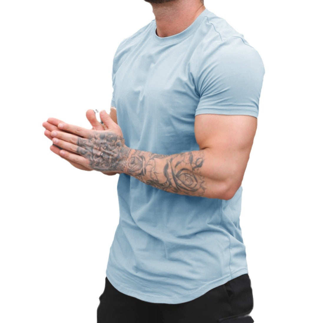 Herren Komfortables Fitness T-Shirt R&B