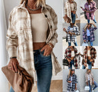 Damen Karierte Overshirtjacke R&B