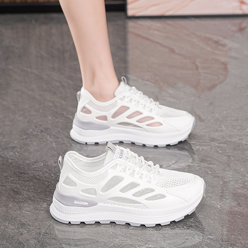 Damen Sportliche Laufschuh mit atmungsaktivem NetzoberMaterial und dämpfender Sohle R&B