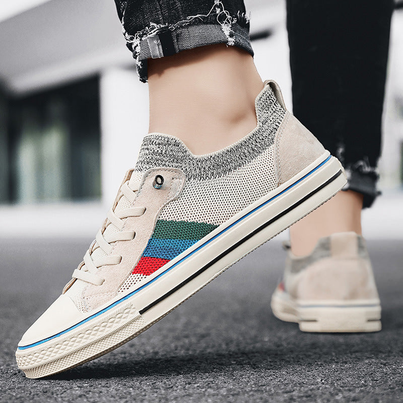 Damen Sneakers mit strapazierfähigem Obermaterial und rutschfester Gummisohle