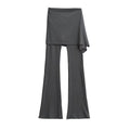 Damen Flared Pants mit asymmetrischem Überwurf
