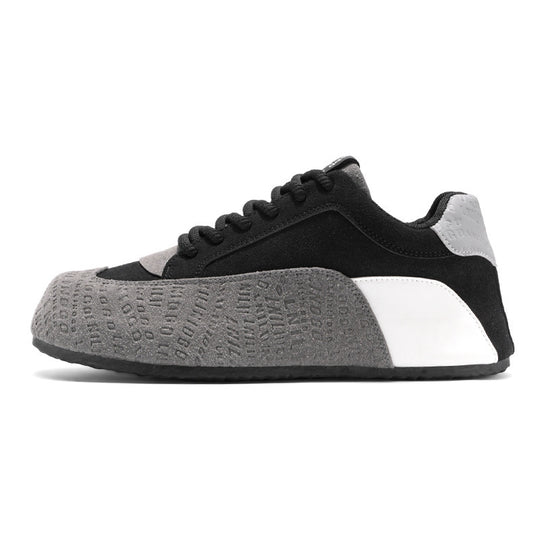 Damen modische Sneaker mit geprägtem Obermaterial und sportlicher Sohle R&B