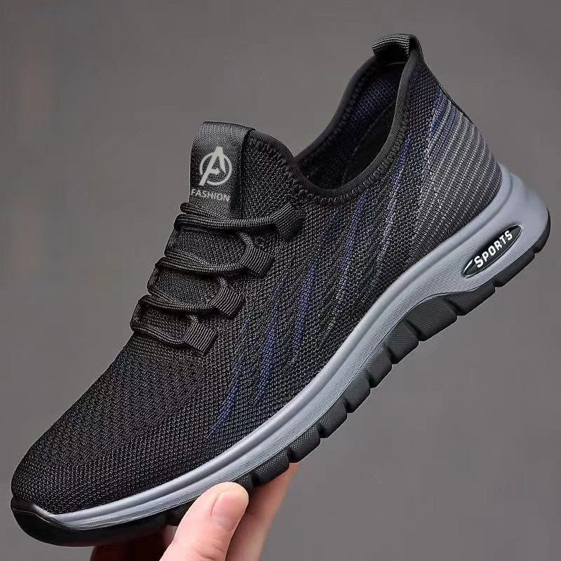 Herren sportliche Sneakers mit atmungsaktiver Mesh-Oberfläche und flexiblem Sohlenprofil R&B