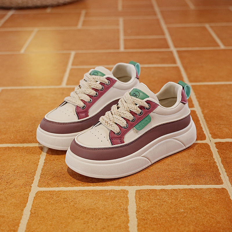 Damen Plateausneaker mit modischem Design und dämpfender Sohle R&B