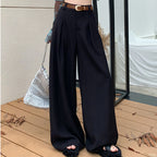 Damen Weite Palazzo-Hose mit elegantem Bund und komfortablem Sitzt R&B