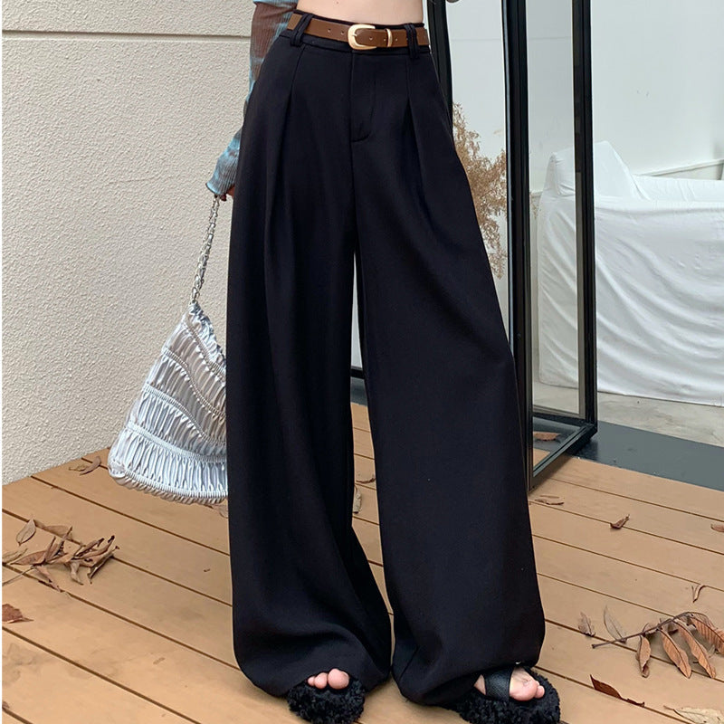 Damen Weite Palazzo-Hose mit elegantem Bund und komfortablem Sitzt R&B
