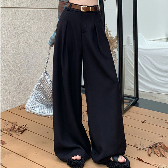 Damen Weite Palazzo-Hose mit elegantem Bund und komfortablem Sitzt R&B