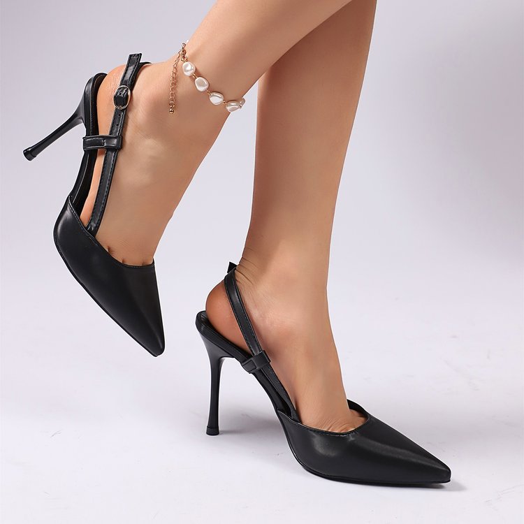Damen Slingback High Heels mit spitzem Zehenbereich R&B