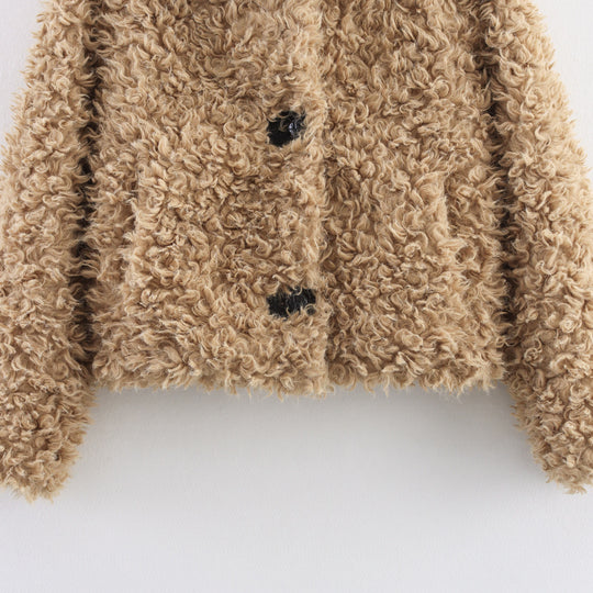 Damen Teddyfelljacke R&B