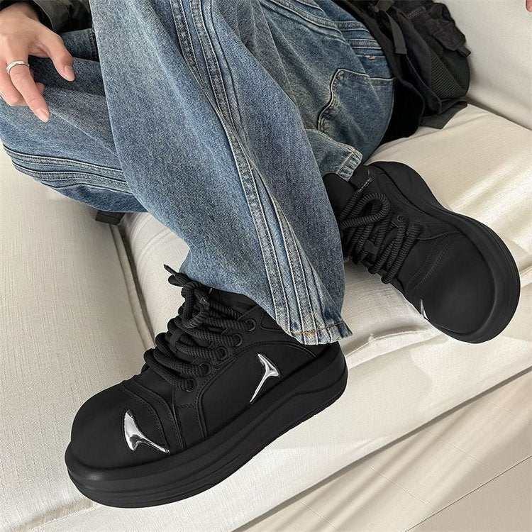 Damen Modische Sneakers mit dicker Sohle und dekorativen Applikationen R&B