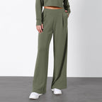 Damen Weit geschnittene Lounge-Hose mit komfortablem Bund und praktischen Taschen R&B