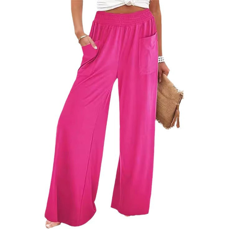 Damen Weit geschnittene Sommersonnenhose mit praktischen Taschen R&B