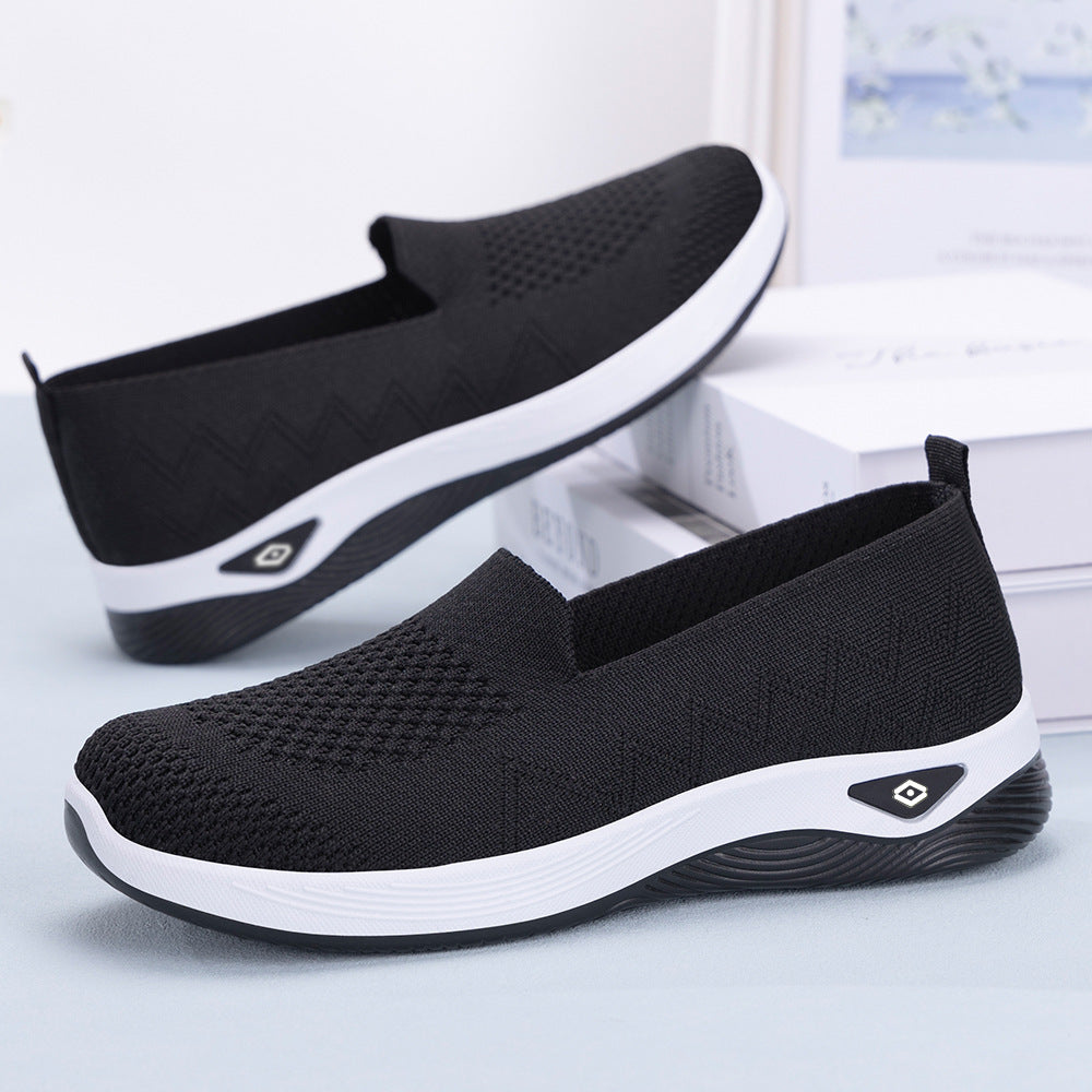 Damen Leichte Slip-On Freizeitschuhe mit atmungsaktivem Mesh-Obermaterial R&B