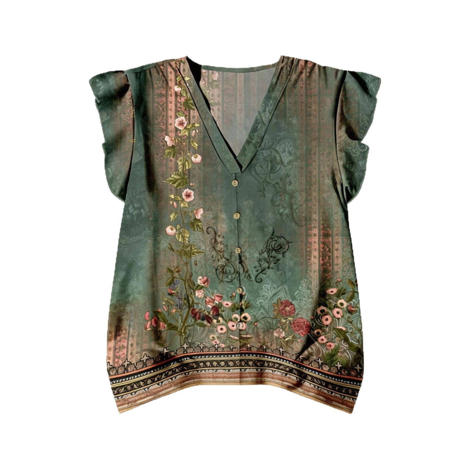 Damen Bluse mit floralem Muster R&B