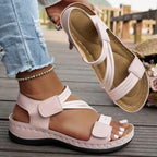 Damen Komfortable Sandalen mit verstellbaren Riemen und ergonomischem Fußbett R&B