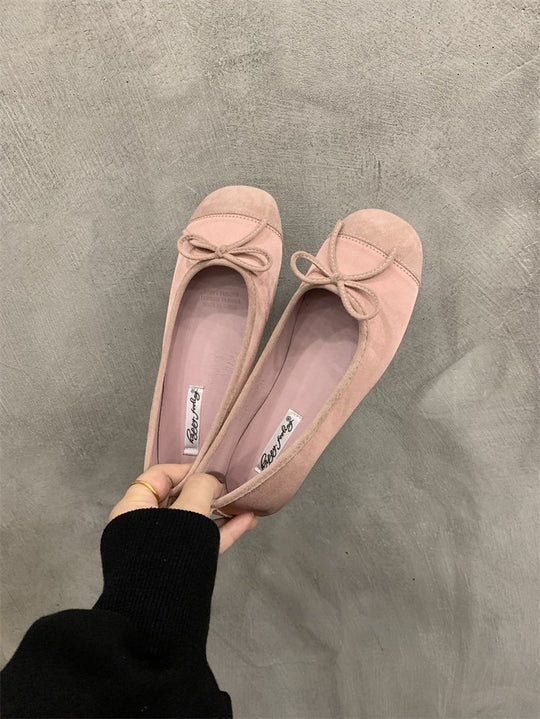 Damen Ballerinas mit zierlichem Schleifenakzent und weichem Innenfutter R&B