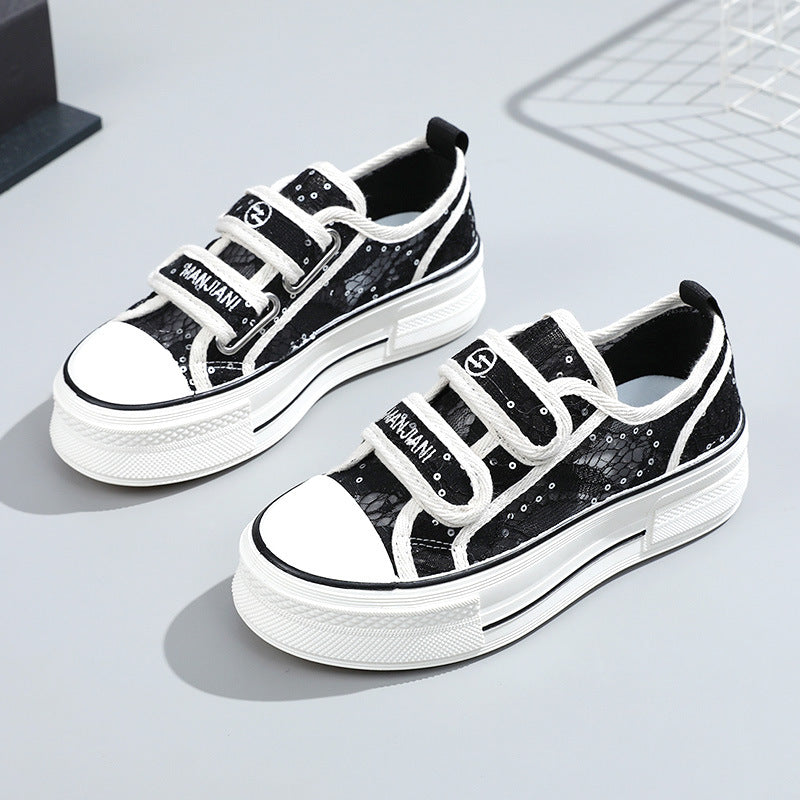 Damen Sneakers mit Klettverschluss und modischem Design R&B