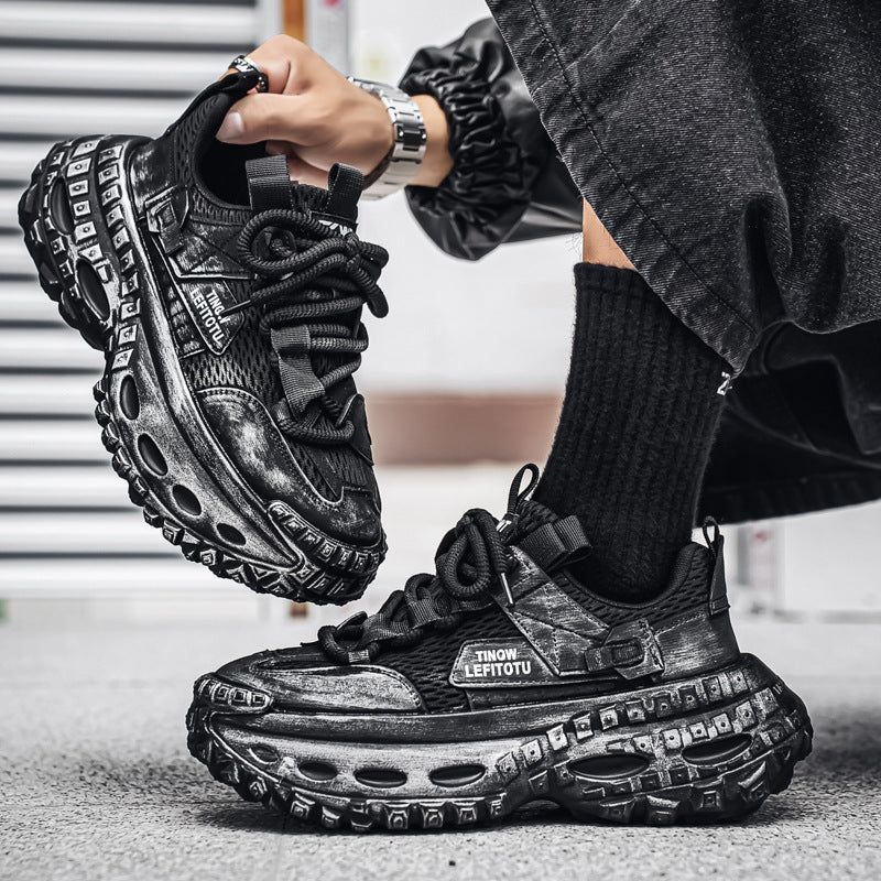 Damen Sportliche High-Top Sneakers mit einzigartigem Design und dämpfender Sohle R&B