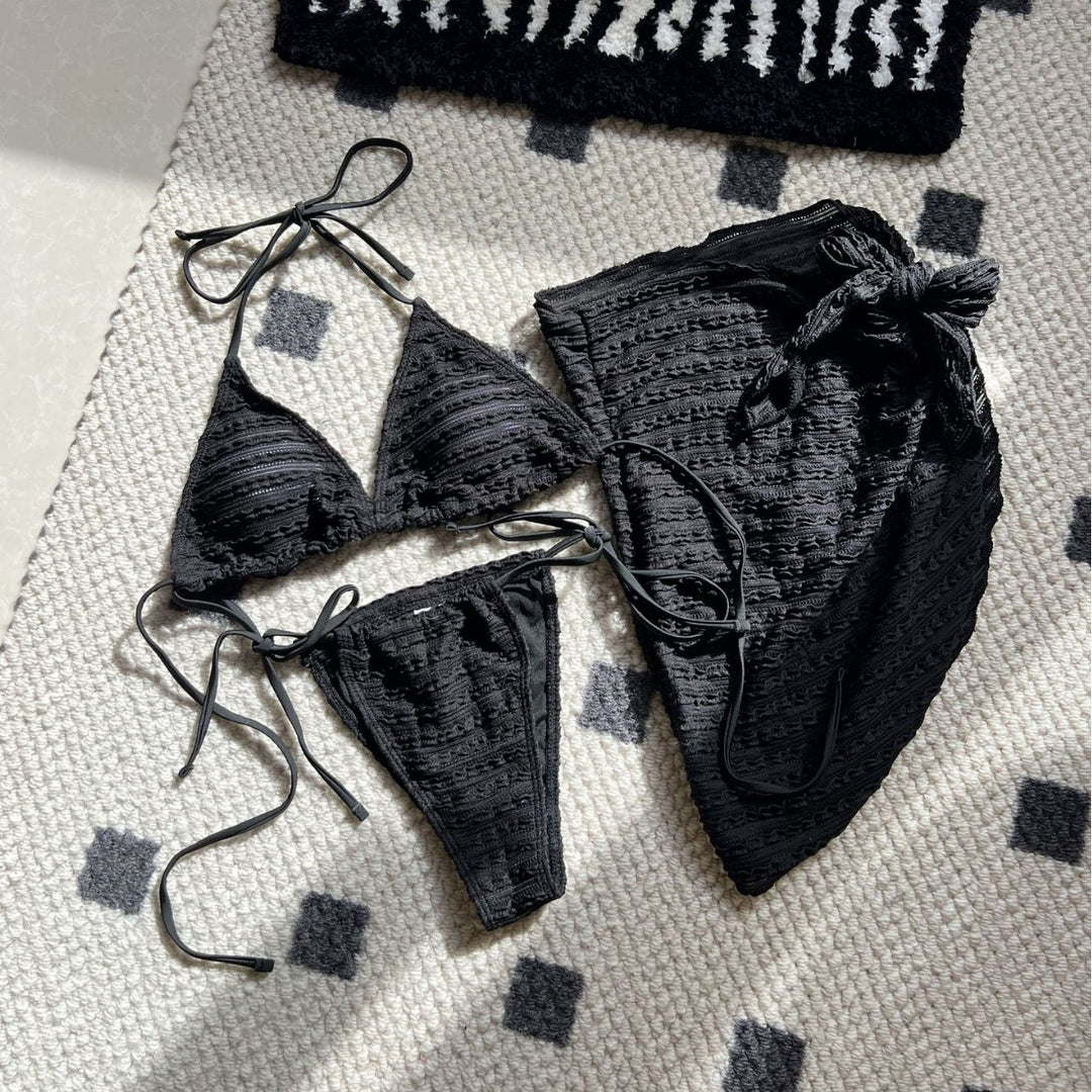 Damen Triangel-Bikini mit Wickelrock R&B