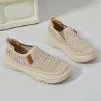 Damen Atmungsaktive Slip-On Freizeitschuhe mit rutschfester Sohle